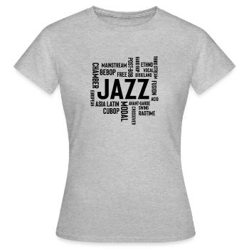 Novelty Music Mainstreams Ragtime Song Tone - Women's T-Shirt - heather grey - Front - AI Model Female 172 dark (172cm)