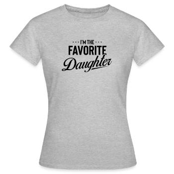 Humour Préféré Préféré Préféré - T-shirt Femme - gris chiné - Devant - AI Model Female 172 dark (172cm)