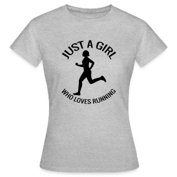 Jogger fit cardio training course jogging - T-shirt Femme - gris chiné - Devant - AI Model Female 172 dark (172cm)