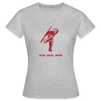 Kuk Sool Won Outfit for Martial Arts Fighters - Women's T-Shirt - heather grey - Front - AI Model Female 172 dark (172cm)