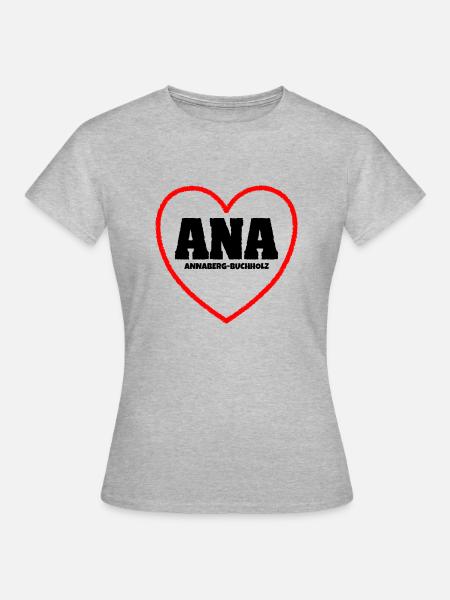 Annaberg Erzgebirge Sachsen - Frauen T-Shirt - Grau meliert
