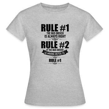 Hilarious Drivers Correctness Annoyed Mockery - Women's T-Shirt - heather grey - Front - AI Model Female 172 dark (172cm)
