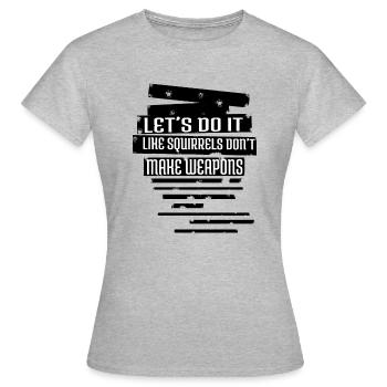 birthday present peace sign present gift idea - Women's T-Shirt - heather grey - Front - AI Model Female 172 dark (172cm)
