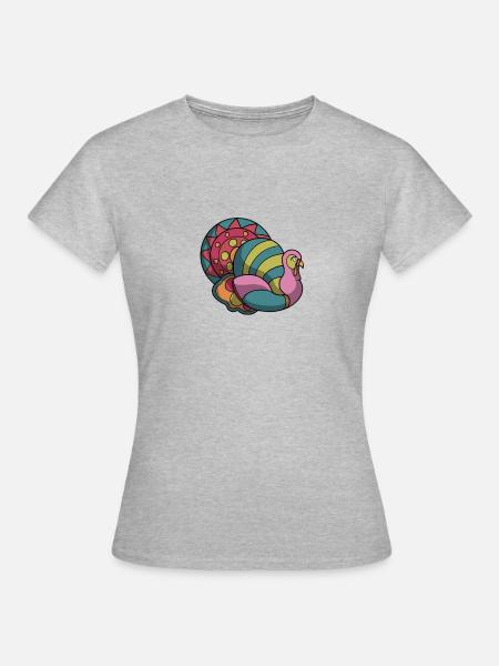 Thanksgiving - Frauen T-Shirt - Grau meliert
