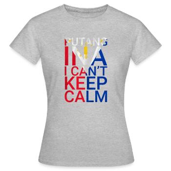 Hilarious Excited Pinays Mockery Expression - Women's T-Shirt - heather grey - Front - AI Model Female 172 dark (172cm)