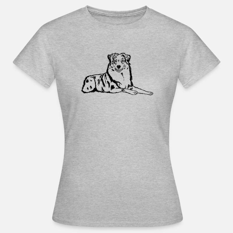 Cane da pastore australiano - Maglietta da donna - grigio melange