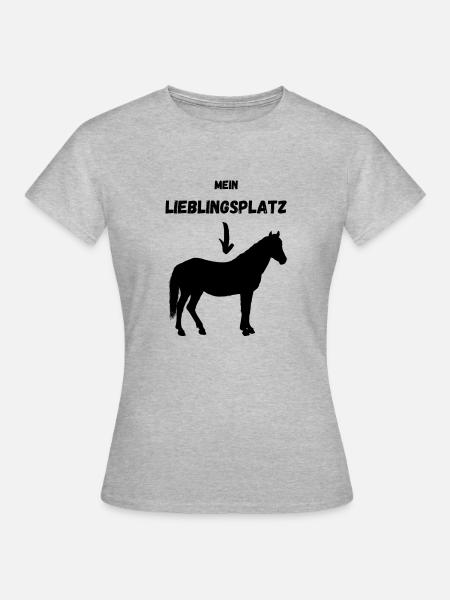Mein Lieblingsplatz - Frauen T-Shirt - Grau meliert