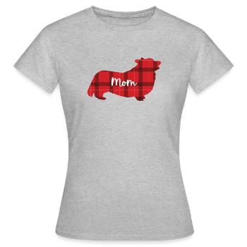 Corgi gallois - T-shirt Femme - gris chiné - Devant - AI Model Female 172 dark (172cm)