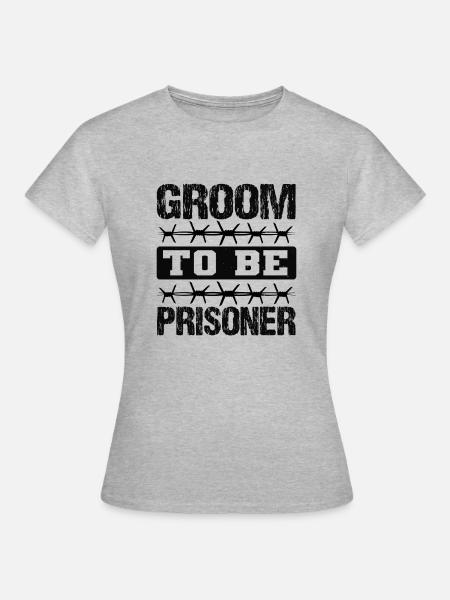 BRÄUTIGAM WIRD GEFANGENER - Frauen T-Shirt - Grau meliert