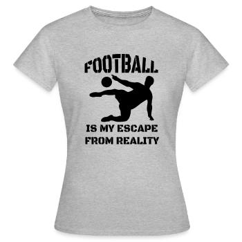 Football Design Football Player Football Équipe de football - T-shirt Femme - gris chiné - Devant - AI Model Female 172 dark (172cm)