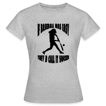 Équipe de baseball Joueurs de baseball Joueurs de baseball - T-shirt Femme - gris chiné - Devant - AI Model Female 172 dark (172cm)