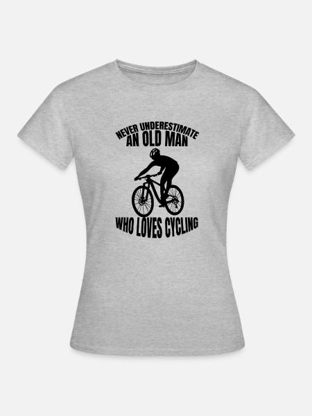 Fiets fietsen Fietsers Fietsers Fietsen - Vrouwen T-shirt - grijs gemêleerd