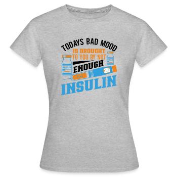 Diabetes Awareness Blue Diabetes Band Diabetes - Women's T-Shirt - heather grey - Front - AI Model Female 172 dark (172cm)