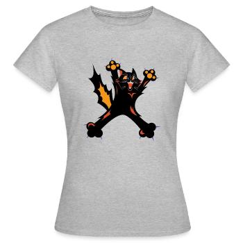 Crazy Cat Lady - T-shirt Femme - gris chiné - Devant - AI Model Female 172 dark (172cm)