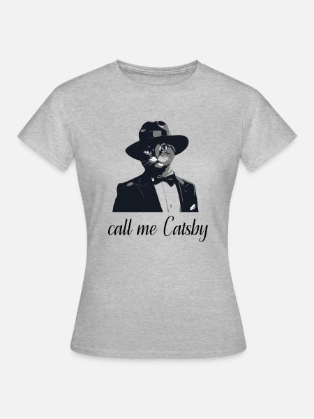 Gangstercat2 - Frauen T-Shirt - Grau meliert