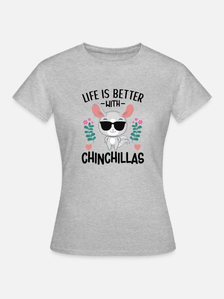 Accessoires pour animaux Chinchilla pour enfants - T-shirt Femme - gris chiné