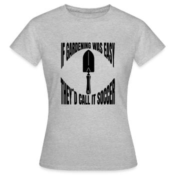 Gärtner Hobbygärtner Garten Geschenk Obstgarten - Frauen T-Shirt - Grau meliert - Vorne - AI Model Female 172 dark (172cm)