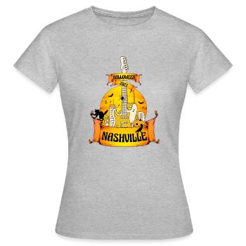 Nashville - Halloween - Frauen T-Shirt - Grau meliert - Vorne - AI Model Female 172 dark (172cm)
