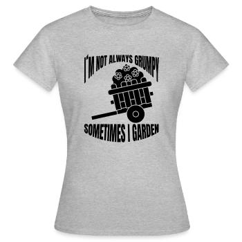 Jardinier Cadeau Jardinier Accueil Verger - T-shirt Femme - gris chiné - Devant - AI Model Female 172 dark (172cm)