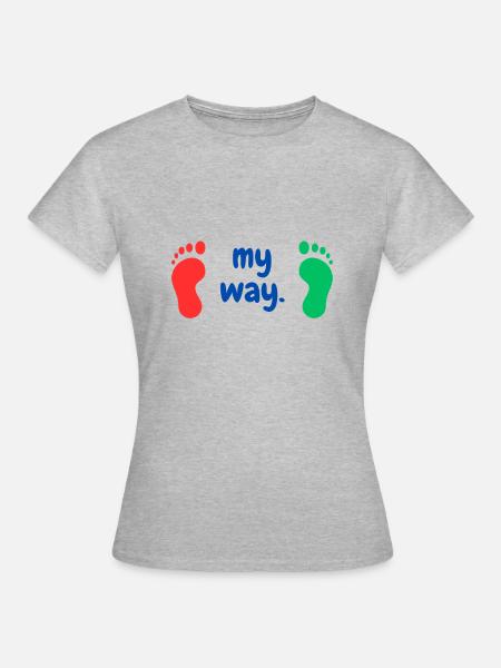 My Way 2 - Frauen T-Shirt - Grau meliert