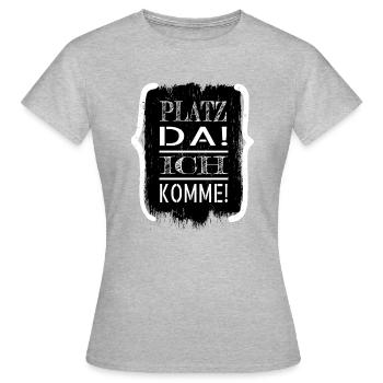 selbstliebe egoistisch spaß spruch bedürfnis - Frauen T-Shirt - Grau meliert - Vorne - AI Model Female 172 dark (172cm)