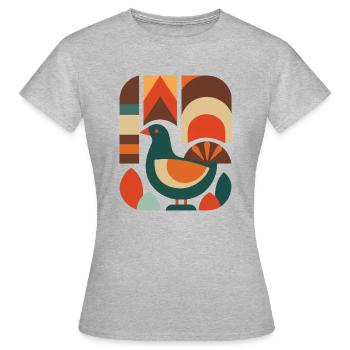 Action de grâce - T-shirt Femme - gris chiné - Devant - AI Model Female 172 dark (172cm)