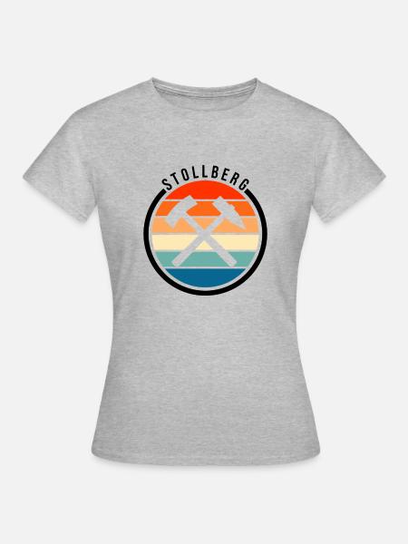 Stollberg Symbol Design - Frauen T-Shirt - Grau meliert