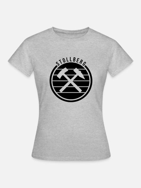 Stollberg Symbol Design - Frauen T-Shirt - Grau meliert