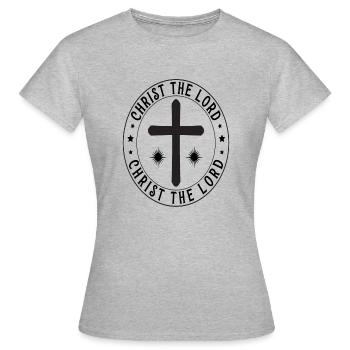 Christ the Lord - Women's T-Shirt - heather grey - Front - AI Model Female 172 dark (172cm)
