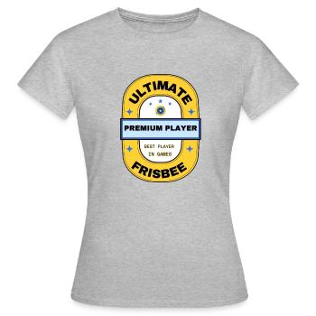 ulti 17B - T-shirt Femme - gris chiné - Devant - AI Model Female 172 dark (172cm)