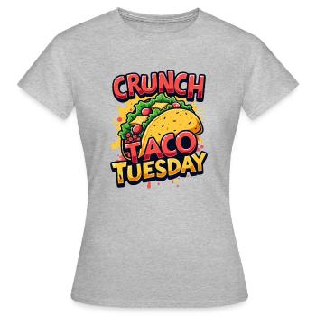 TACO MARDI - T-shirt Femme - gris chiné - Devant - AI Model Female 172 dark (172cm)