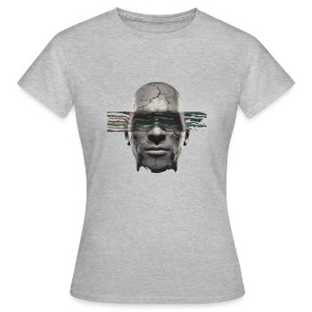 LOW ANGEL - Women's T-Shirt - heather grey - Front - AI Model Female 172 dark (172cm)
