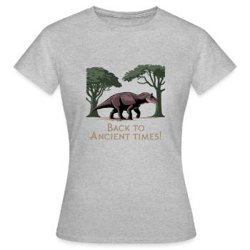 RETOUR À L’ANTIQUITÉ - T-shirt Femme - gris chiné - Devant - AI Model Female 172 dark (172cm)