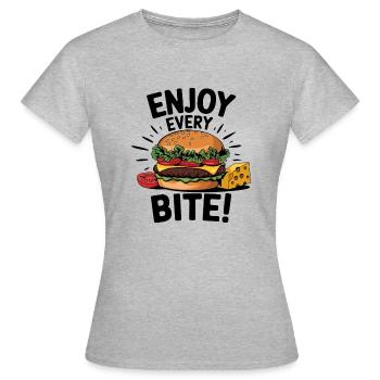 HAMBURGERS - T-shirt Femme - gris chiné - Devant - AI Model Female 172 dark (172cm)