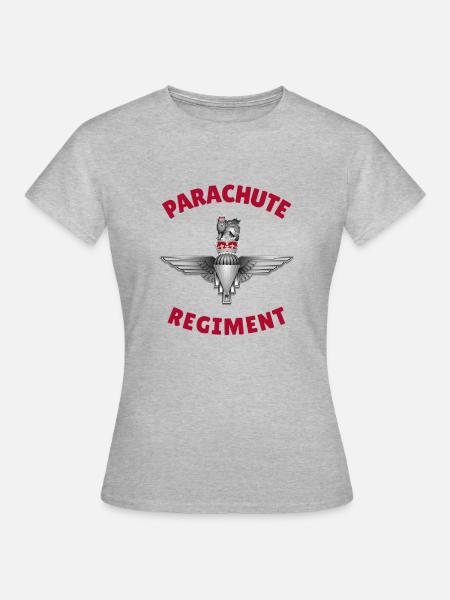 Fallschirmjäger-Regiment - Frauen T-Shirt - Grau meliert