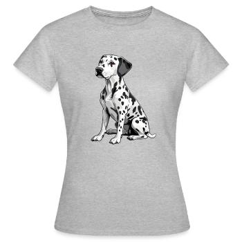 Dalmatian - Women's T-Shirt - heather grey - Front - AI Model Female 172 dark (172cm)