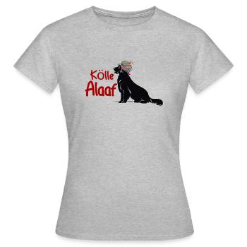 Kölle Alaaf Hund Kölle Alaaf Chien - T-shirt Femme - gris chiné - Devant - AI Model Female 172 dark (172cm)