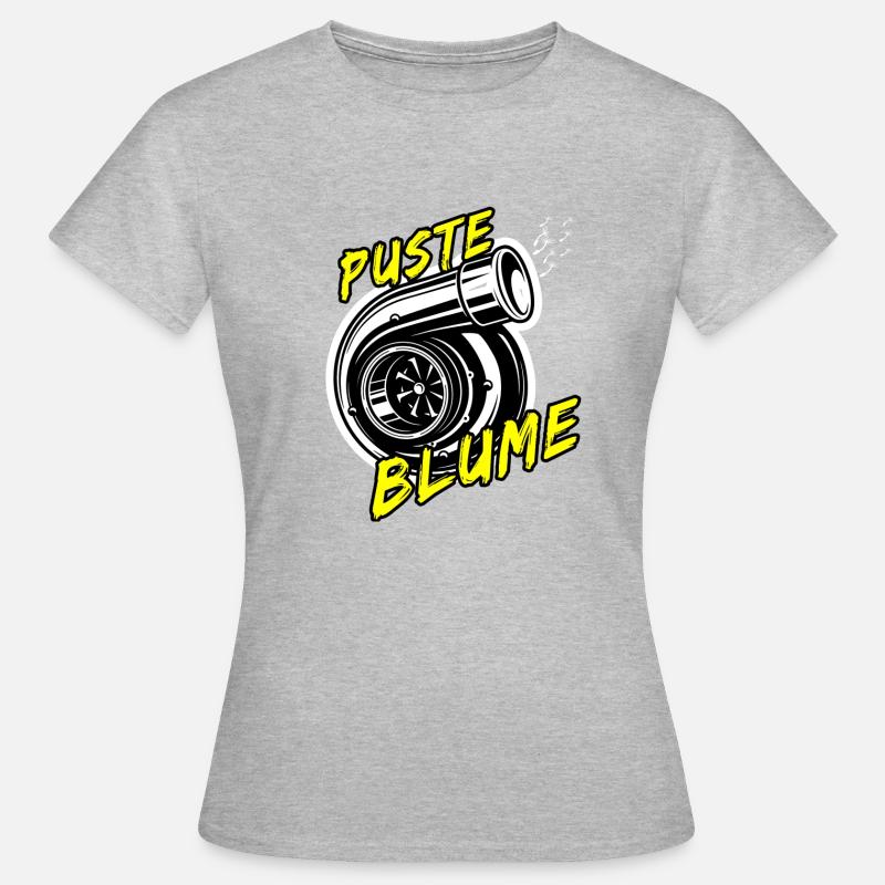 lambda1 - Pusteblume - Frauen T-Shirt - Grau meliert