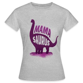 Mom dinosaur funny mothers day gift - Women's T-Shirt - heather grey - Front - AI Model Female 172 dark (172cm)