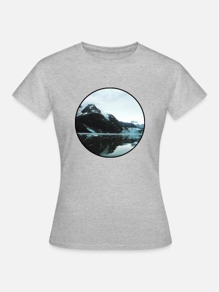 Nature - Mountains - Forest - Photography - Cool S - T-shirt Femme - gris chiné