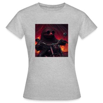 Molly - Frauen T-Shirt - Grau meliert - Vorne - AI Model Female 172 dark (172cm)