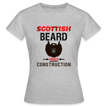 Barbe croissance barbe SCOTTISH croissance - T-shirt Femme - gris chiné - Devant - AI Model Female 172 dark (172cm)