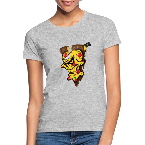 Pizza Schädel mit Messer - Frauen T-Shirt