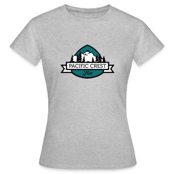 Pacific Crest Trail Wander Shirt - Frauen T-Shirt - Grau meliert - Vorne - AI Model Female 172 dark (172cm)