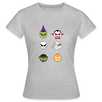 Mignon creux - T-shirt Femme - gris chiné - Devant - AI Model Female 172 dark (172cm)
