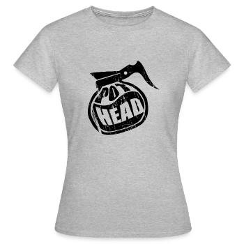 Pot Head - Coffee Pot for Coffee Lovers - Women's T-Shirt - heather grey - Front - AI Model Female 172 dark (172cm)