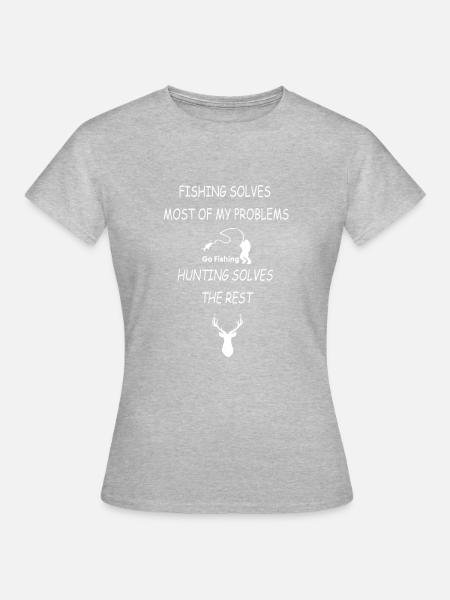 Fishing and hunting - Women's T-Shirt - heather grey