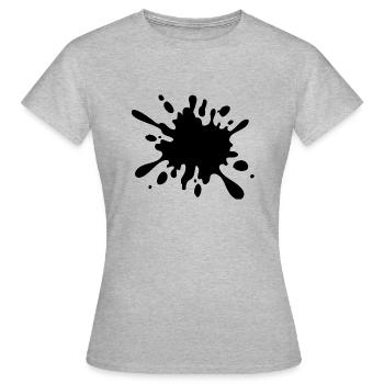 goutte - T-shirt Femme - gris chiné - Devant - AI Model Female 172 dark (172cm)