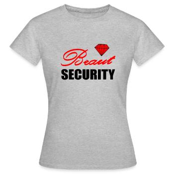 JGA - Frauen T-Shirt - Grau meliert - Vorne - AI Model Female 172 dark (172cm)
