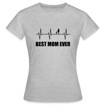 Mama - Frauen T-Shirt - Grau meliert - Vorne - AI Model Female 172 dark (172cm)